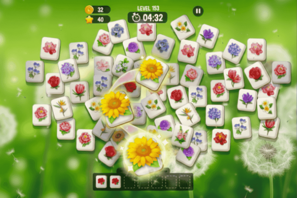 Zen Blossom Flower Tile Match