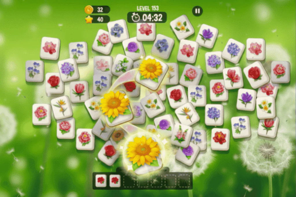 Zen Blossom Flower Tile Match