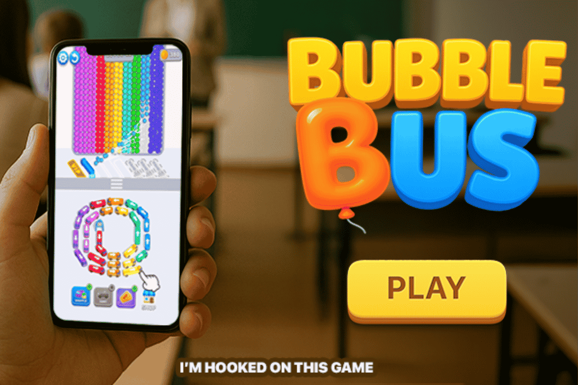 Bubble Bus Parking Jam Puzzle