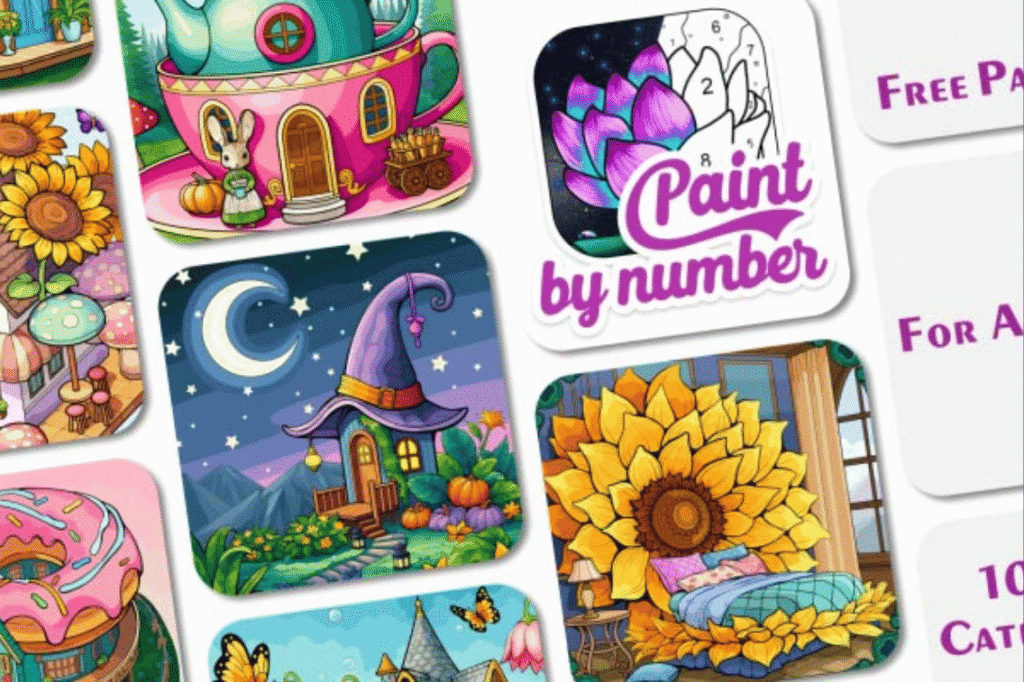 Paint by Number Coloring Game