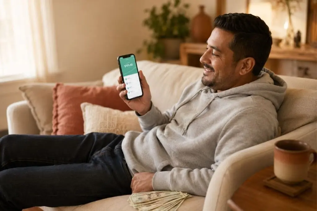 are money making apps worth it—person checking phone earnings app
