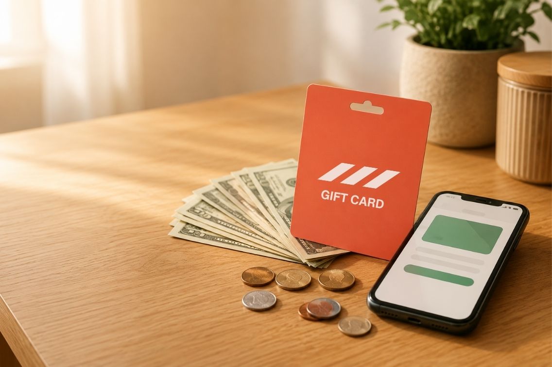 Free Adidas gift card promotion graphic featuring Adidas sneakers and online rewards offer for earning free Adidas gift cards