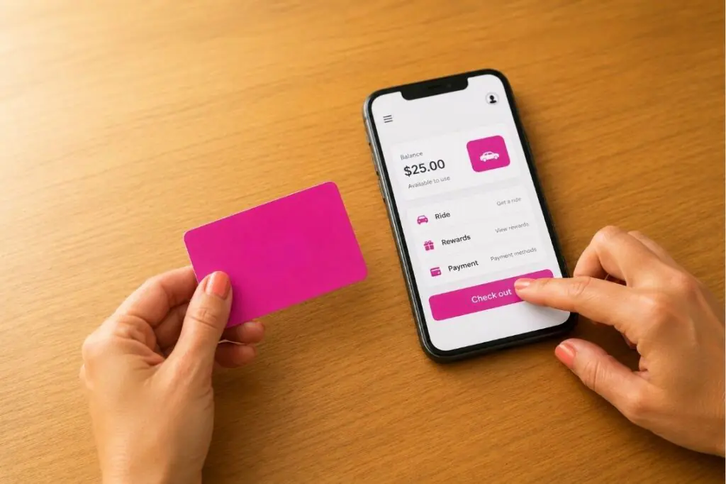 free Lyft gift card from rewards apps on a phone screen