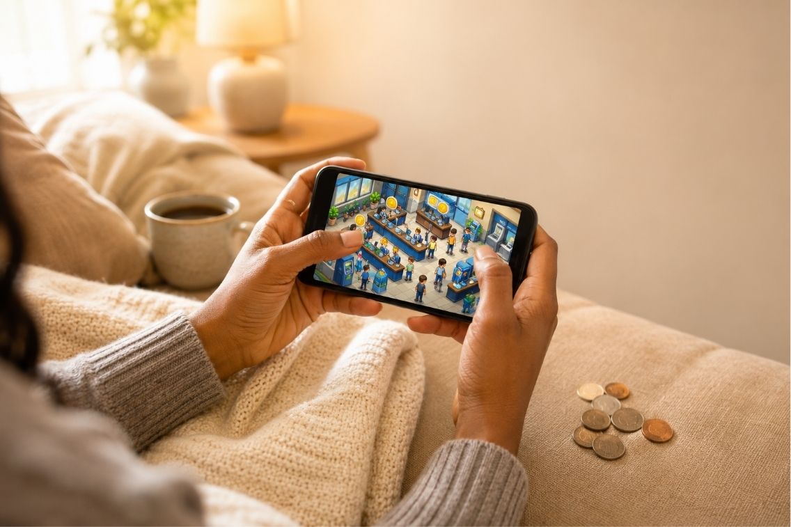 Idle Bank Tycoon tips for clearing bottlenecks and growing your bank empire faster on mobile