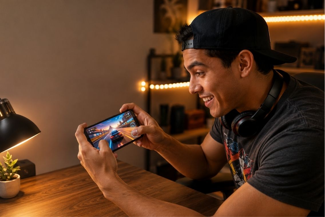 Lineup of the best racing games for Android in 2026 shown on a phone screen