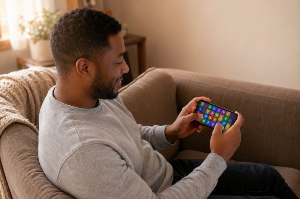 Arrows: Puzzle Escape tips shown on a phone clearing a grid of colored arrows