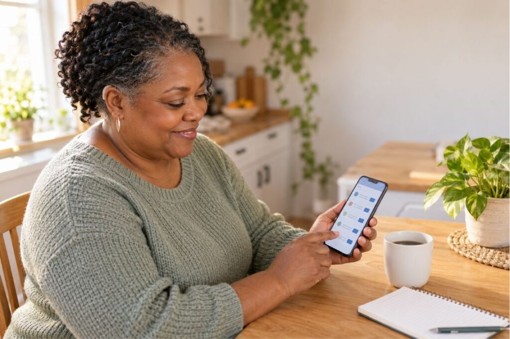 person taking a survey on a phone to see if YouGov is legit